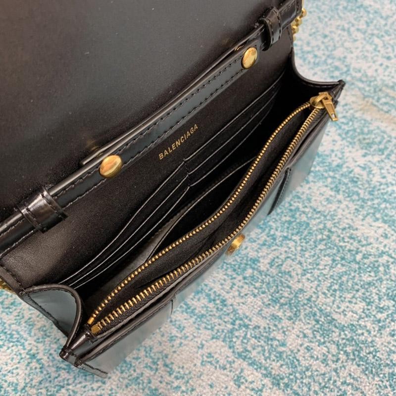 秋冬新作 バレンシアガ アワーグラス コピーシェイプ Smallトップハンドルバッグ bac86116N級品