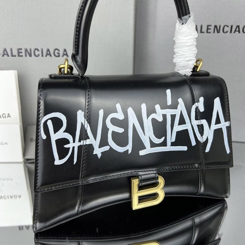 バレンシアガ アワーグラスシェイプ Smallトップハンドルバッグ コピー bae84220人気