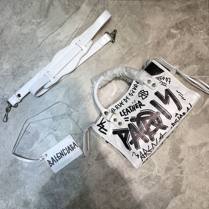 稀少バレンシアガ シティXS 偽物 ハンドバッグ グラフィティ クラシック bag40486通販