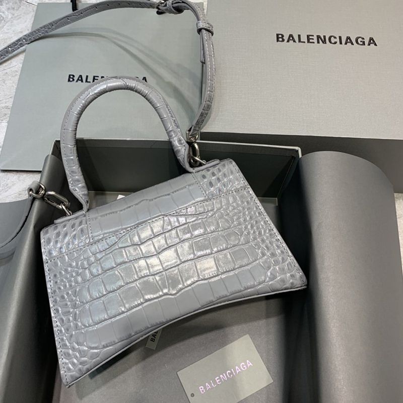 最安値挑戦バレンシアガ クロコダイル型押し*HOURGLASS 偽物 ハンドルバッグ bah52828通販