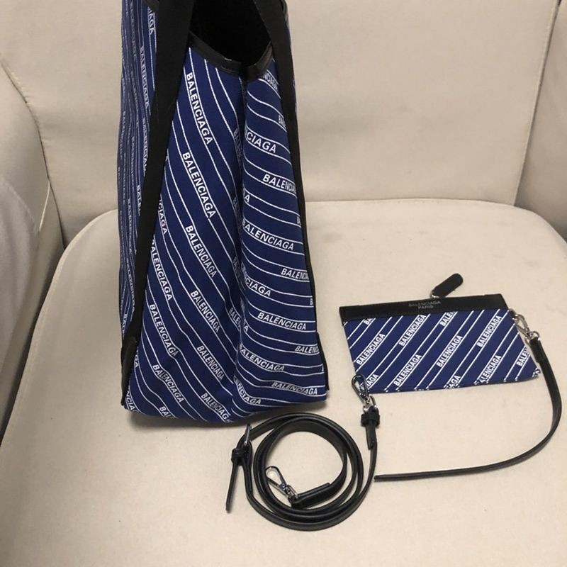 ☆超人気☆バレンシアガ トートバッグ 偽物/NAVY CABAS S ネイビーカバス bam92594最高級