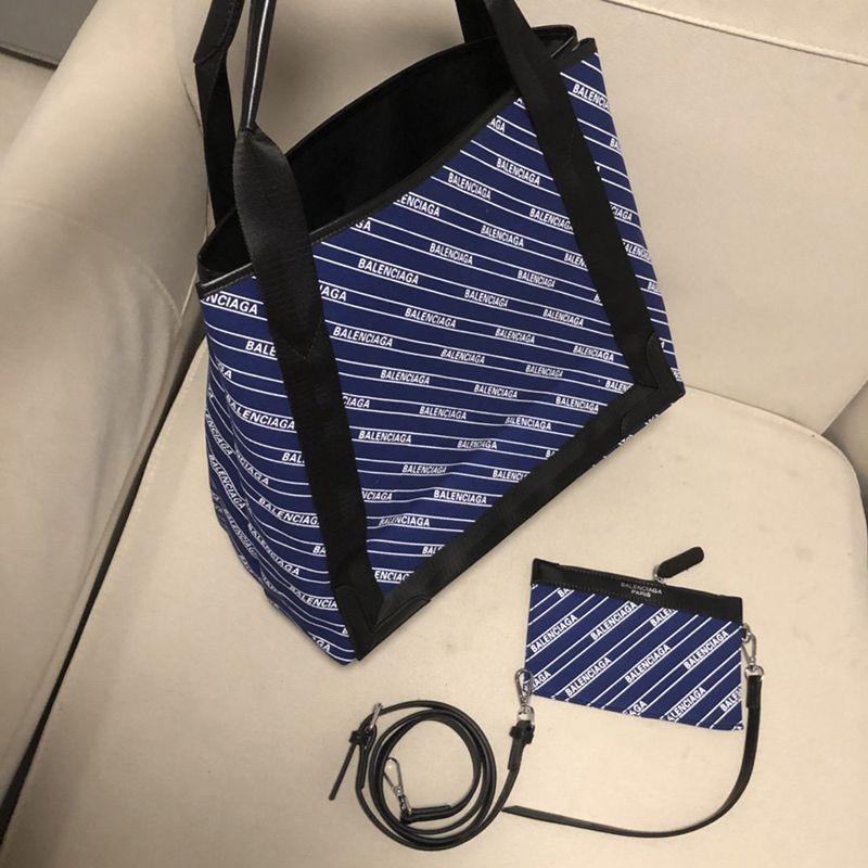 ☆超人気☆バレンシアガ トートバッグ 偽物/NAVY CABAS S ネイビーカバス bam92594N級品