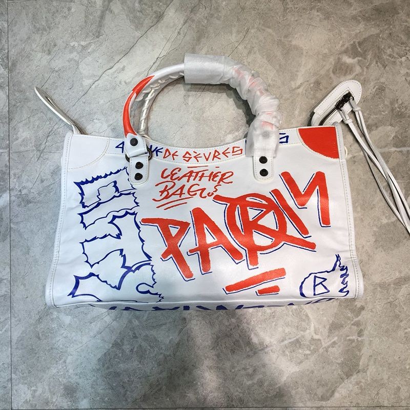 ★関税/送料込★バレンシアガ シティM ハンドバッグ 偽物 グラフィティ クラシック bar66541激安送料無料