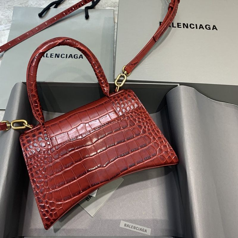 セール新作バレンシアガ コピー クロコダイル型押し*HOURGLASS ハンドルバッグ bas05045通販