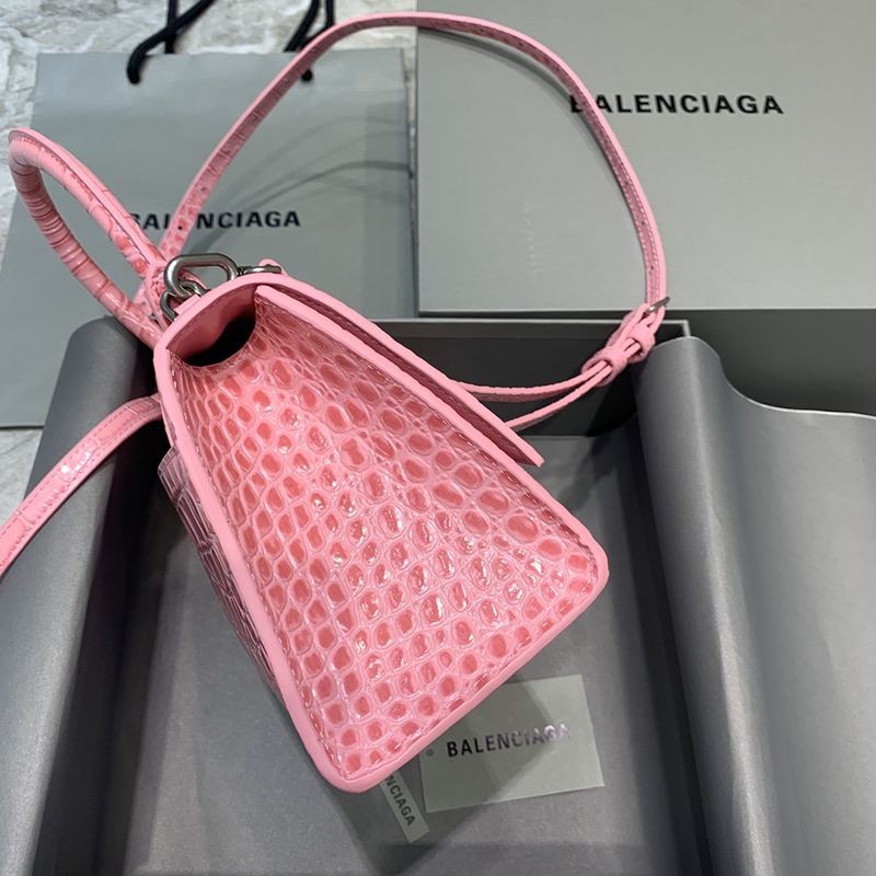 人気急上昇バレンシアガ クロコダイル型押し*HOURGLASS 偽物 ハンドルバッグ bat99914激安送料無料
