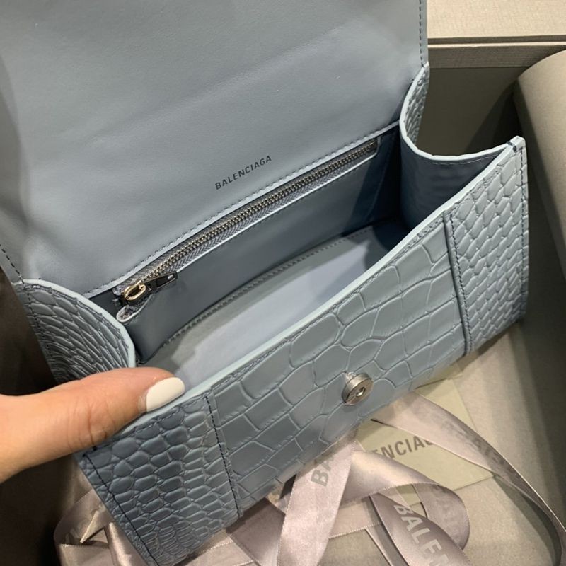 日本未入荷バレンシアガ クロコダイル型押し*HOURGLASS コピー ハンドルバッグ bax53445N級品
