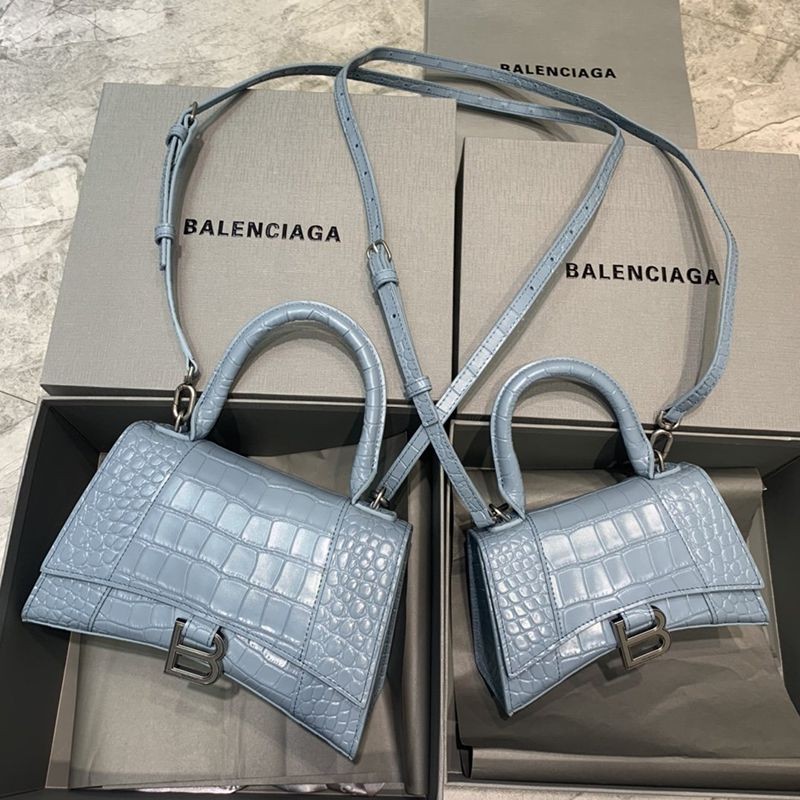 日本未入荷バレンシアガ クロコダイル型押し*HOURGLASS コピー ハンドルバッグ bax53445品質保証