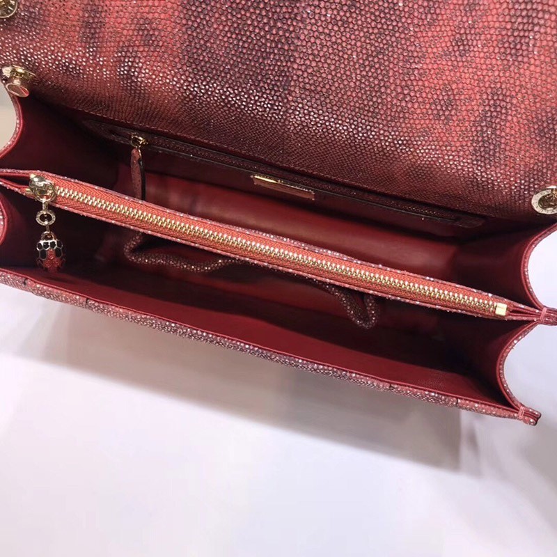 大人気!!新色 ブルガリ☆セルペンティ フォーエバー ショルダーバッグ コピー Buk06173N級品