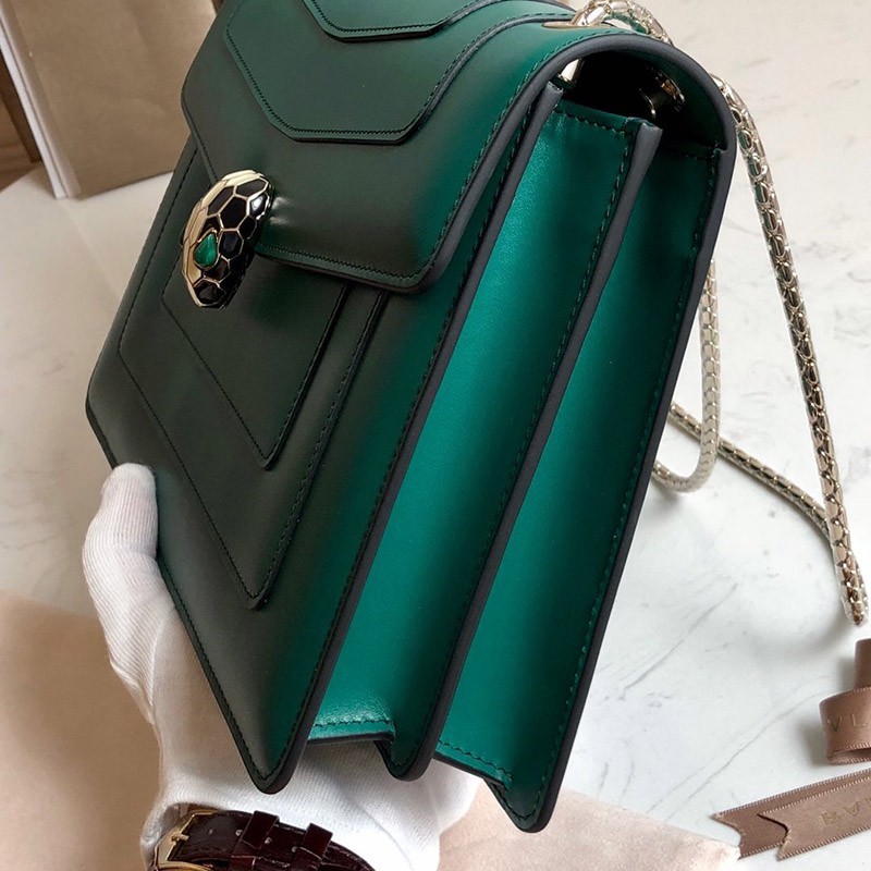 21AW新作【ブルガリ】新色! SERPENTI FOREVER ナッパ ハンドバッグ Buo06071高い品質