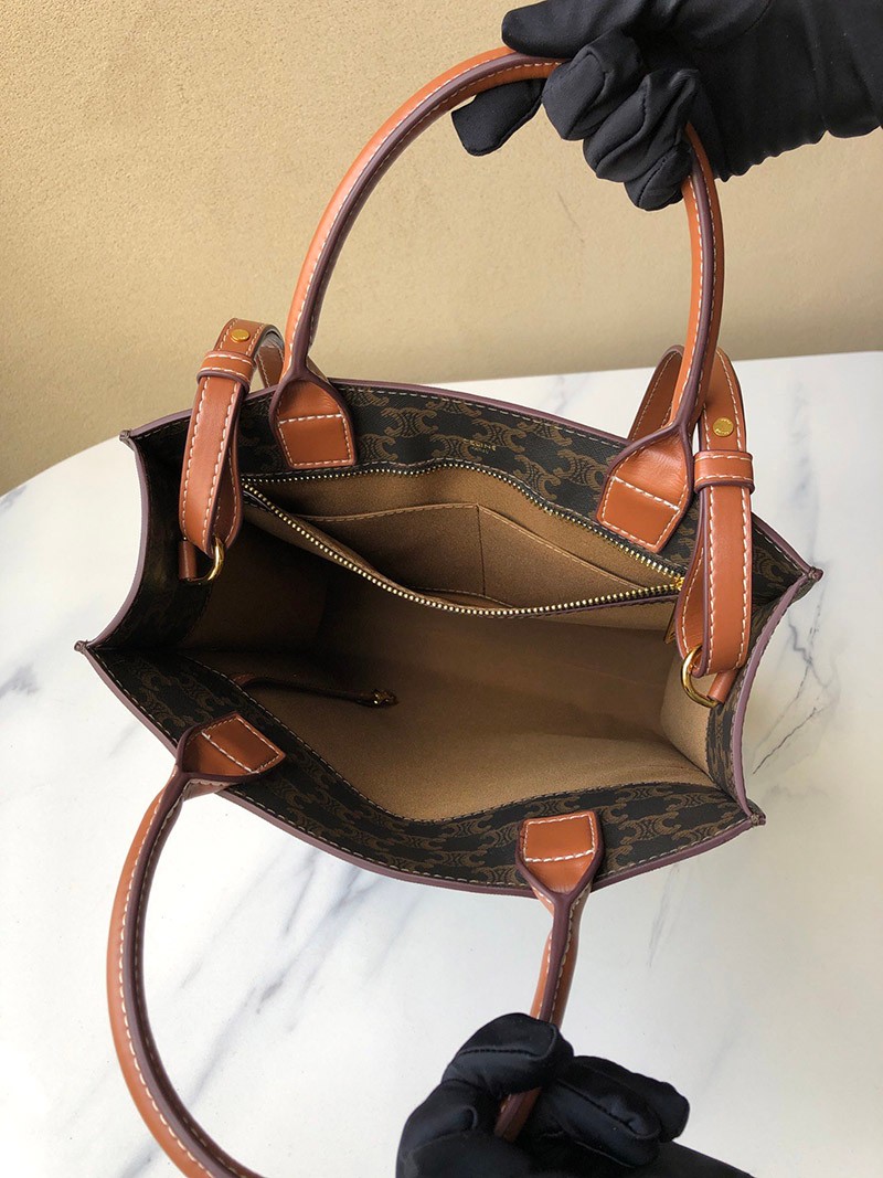 【即発】★セリーヌ トートバッグ コピー★トリオンフ キャンバス TAN 191542BZK04LU品質保証
