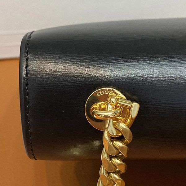セリーヌ チェーン ブザス トリオンフ 偽物 ブラック 199273BFN級品