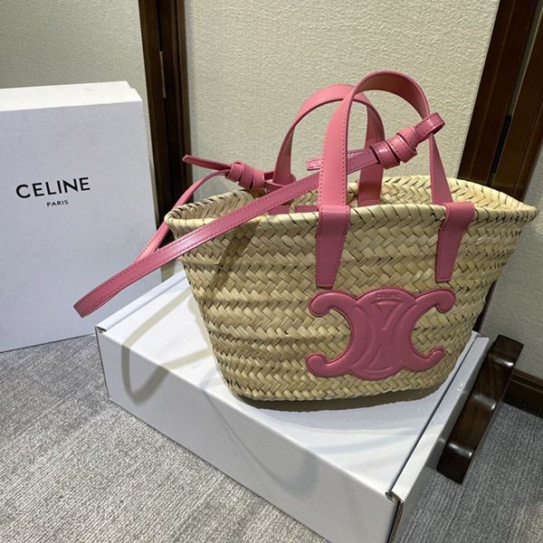 希少色セリーヌ 偽物 ティーントリオンフ クラシックバスケット Cej87353最高級