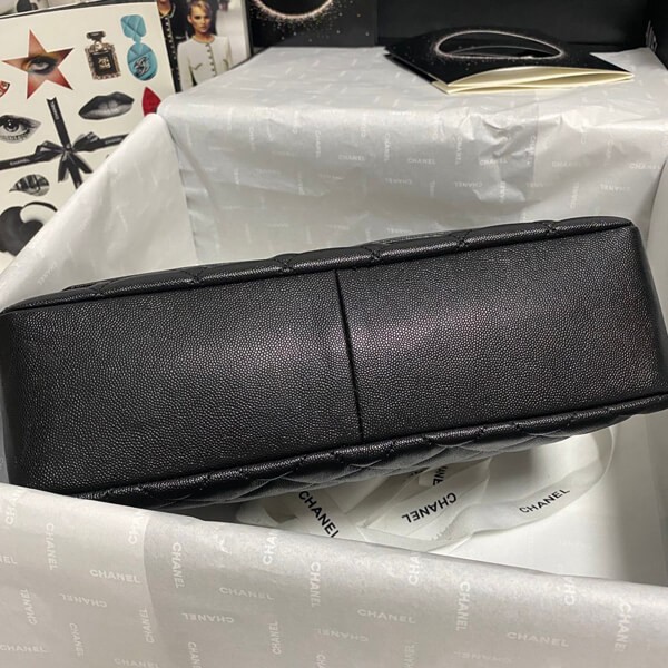 【シャネル】大人可愛い♪トップハンドル フラップ バッグキャビアスキン58608高い品質