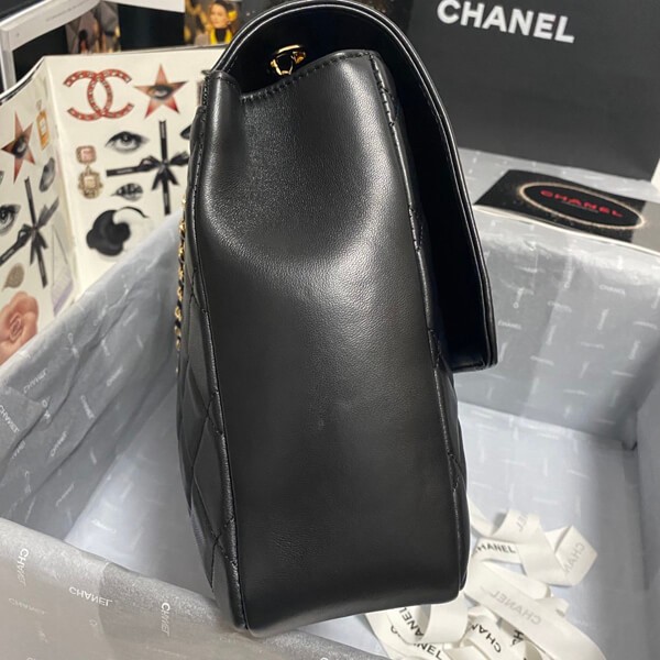 【シャネル】大人可愛い♪マトラッセトップハンドル フラップ バッグA58608高い品質
