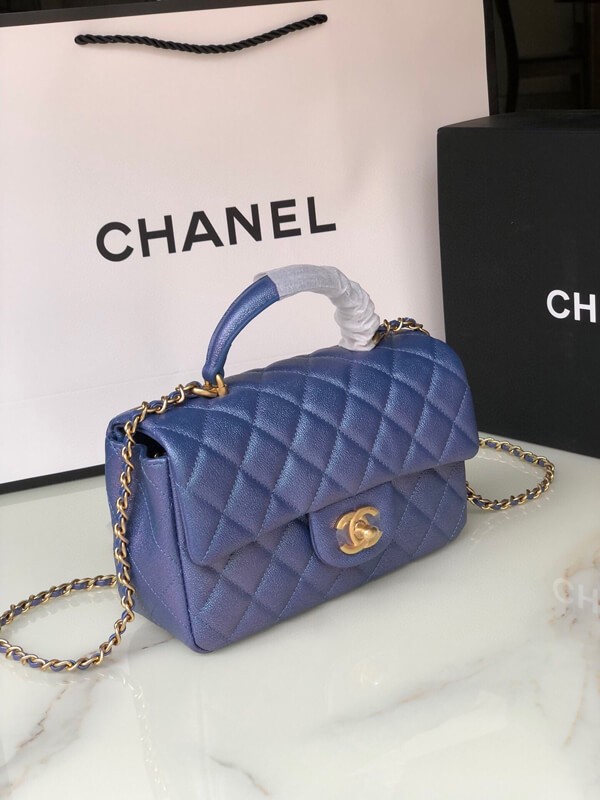 【完売前に】シャネル★トップハンドル付きミニフラップバッグAS2431