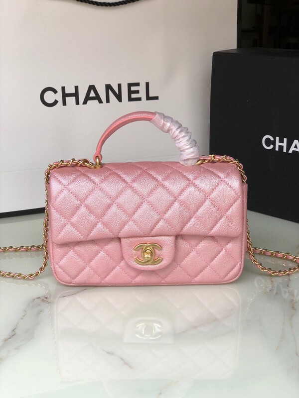 【完売前に】シャネル★トップハンドル付きミニフラップバッグAS2431