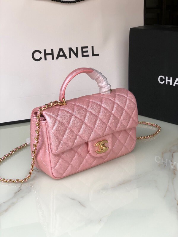 【完売前に】シャネル★トップハンドル付きミニフラップバッグAS2431