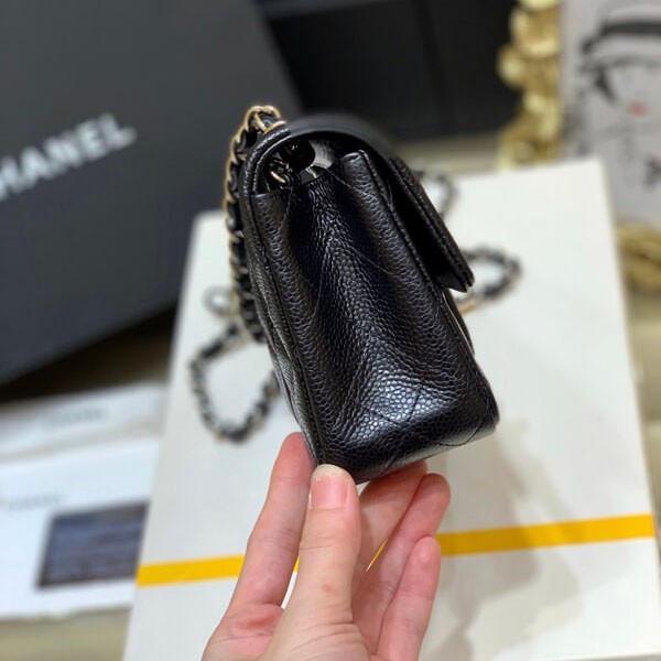 【セレブ多数愛用】希少カラーシャネルキャビアスキンミニフラップバックminiFLAP cc2108272高い品質