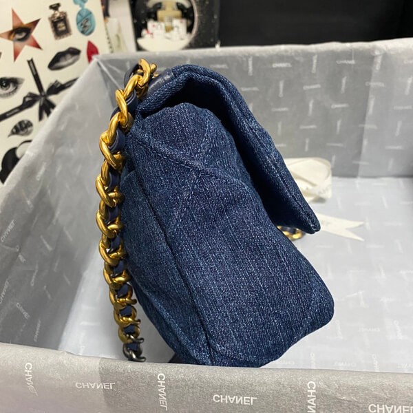 ☆21SS新作☆シャネル☆デニム生地 フラップ バッグ偽物N級品