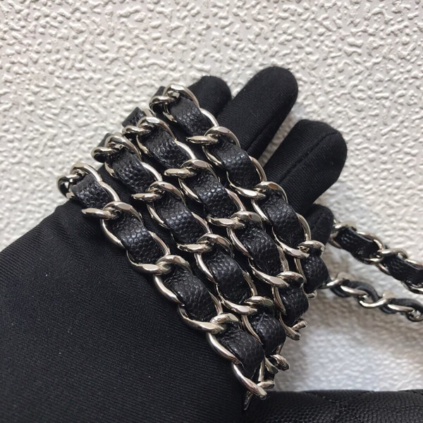 《大人気》シャネル ミニキャビアスキン ショルダーバッグブラック sho83759高い品質
