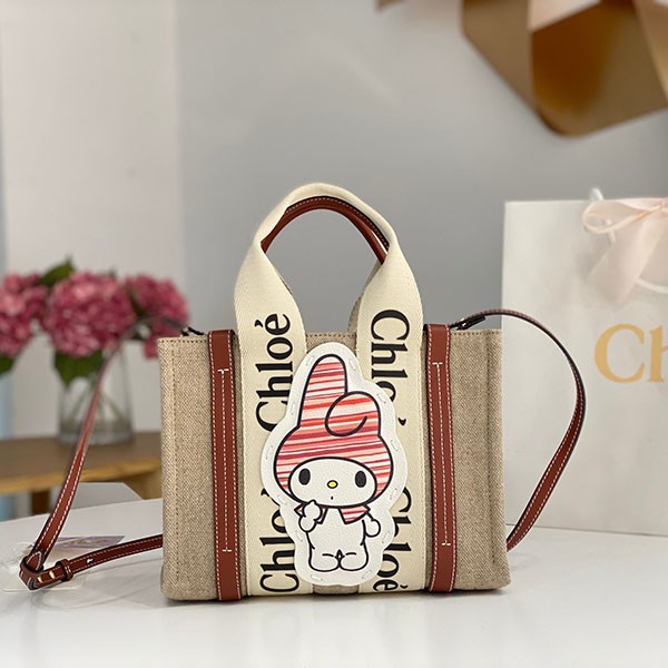 ☆超人気☆マイ メロディ for クロエ woody コピー スモールトートバッグ CHC23SS397J7369A CHC23SS39高い品質