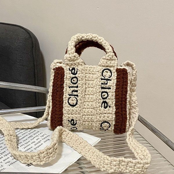 クロエ ハンドメイドクロシェ woody ナノトートバッグ コピー chg43037高い品質