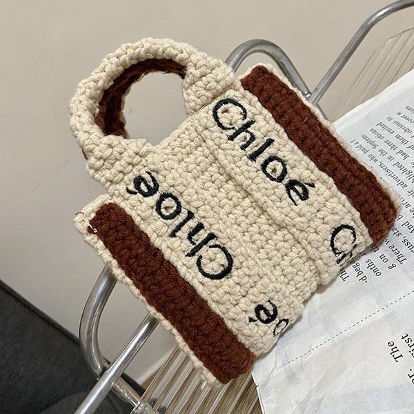 クロエ ハンドメイドクロシェ woody ナノトートバッグ コピー chg43037人気