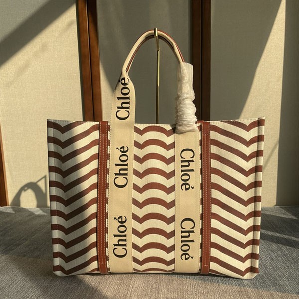 入手困難 クロエ woody コピー★トートバッグ◇キャンバス＆レザー chi78455N級品