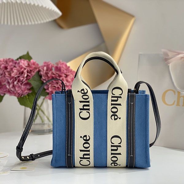 稀少 クロエ woody コピー★トートバッグ◇キャンバス＆レザー chk27385