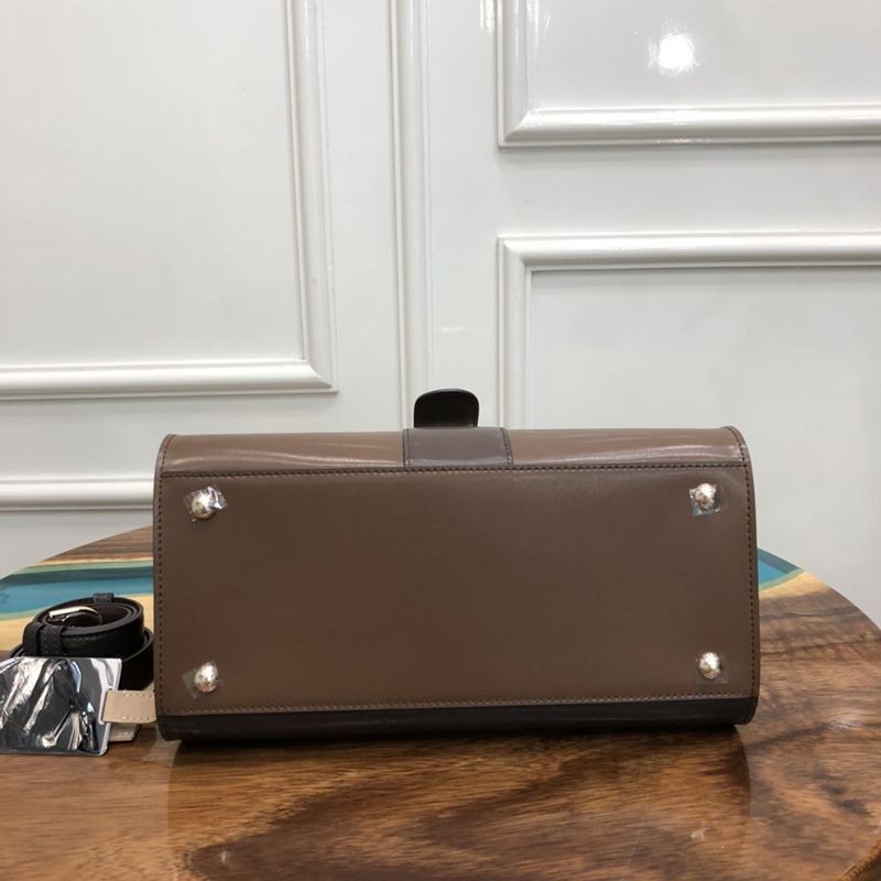 春もの新作デルボー コピー カーフスキン ブリヨン MM ショルダー ハンドバッグ AA0405AAM024F高い品質