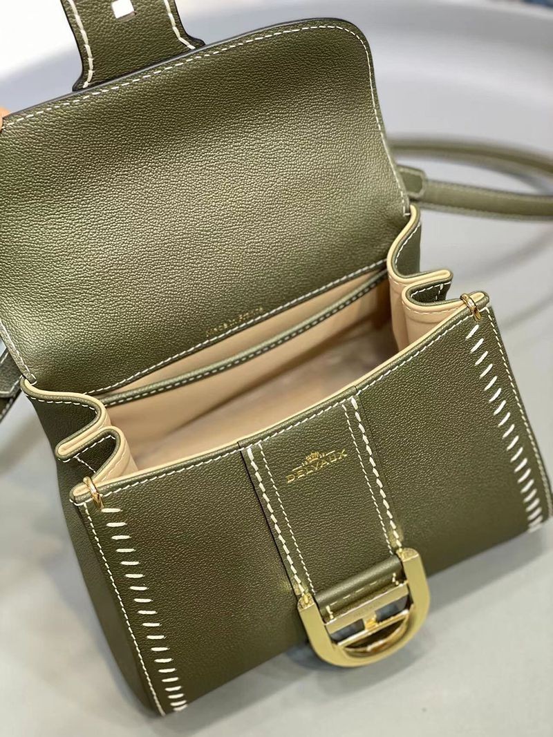 21-22AW デルボー カーフスキン ブリヨン ショルダー ハンドバッグ コピー 2サイズ☆送料込 AA0406ADW0AKSPN級品