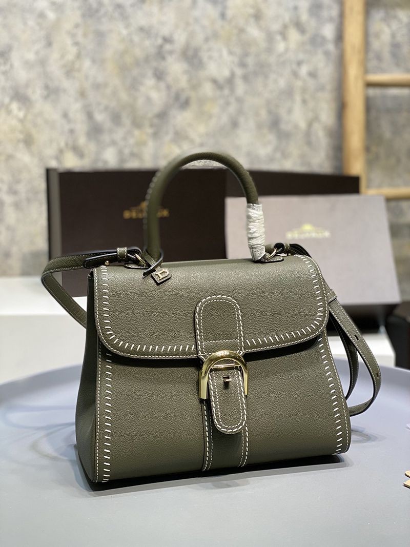 21-22AW デルボー カーフスキン ブリヨン ショルダー ハンドバッグ コピー 2サイズ☆送料込 AA0406ADW0AKSP代引きを販売