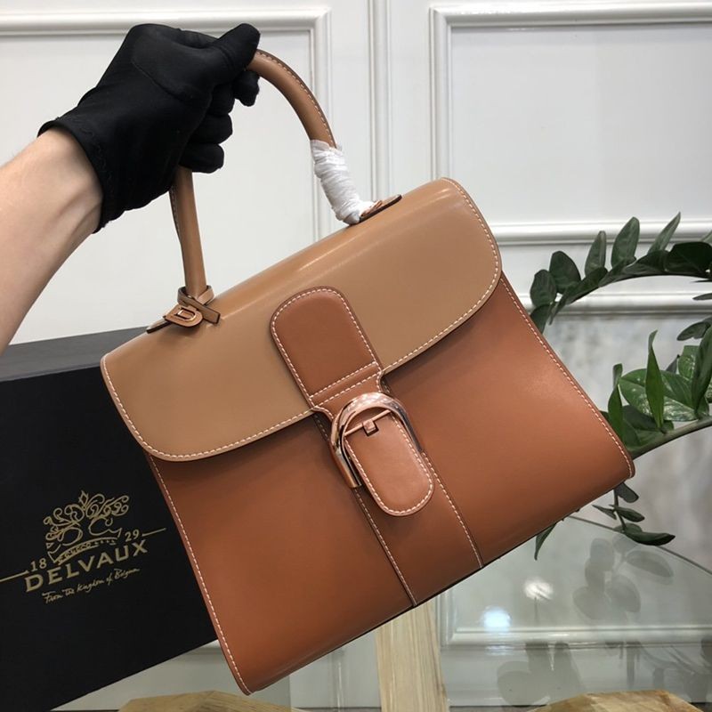 完売必至【DELVAUX スーパーコピー】カーフスキン ブリヨン ショルダー ハンドバッグ Ded74782人気