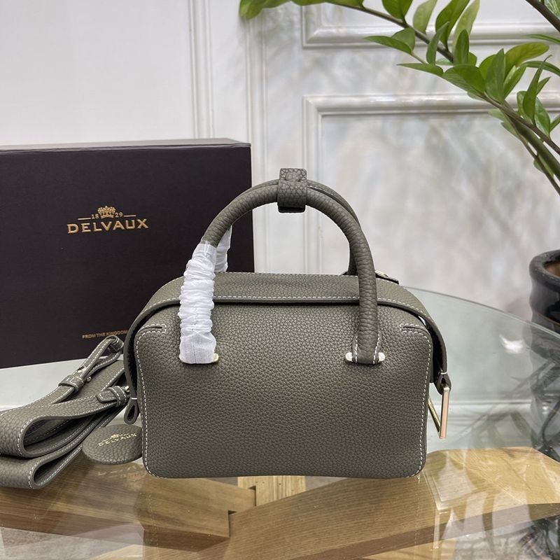 《大人気》DELVAUX コピー◆Cool Box Mini ソフトグレインレザー製 ハンドバッグ Dee10502激安送料無料
