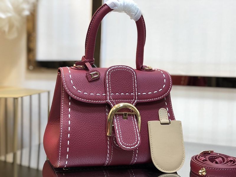 ★日本!!人気！デルボー ブリヨン Ivoryステッチ 偽物 ミディアムハンドバッグ Den39829通販