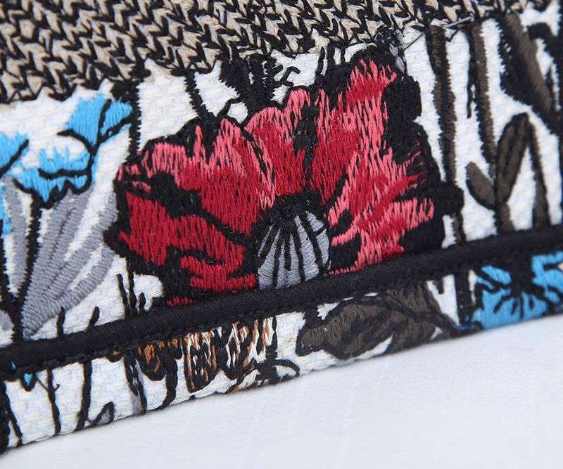 希少色ディオール 偽物 ブックトート ミニバッグ ミレフルールの刺繍 dec14224人気