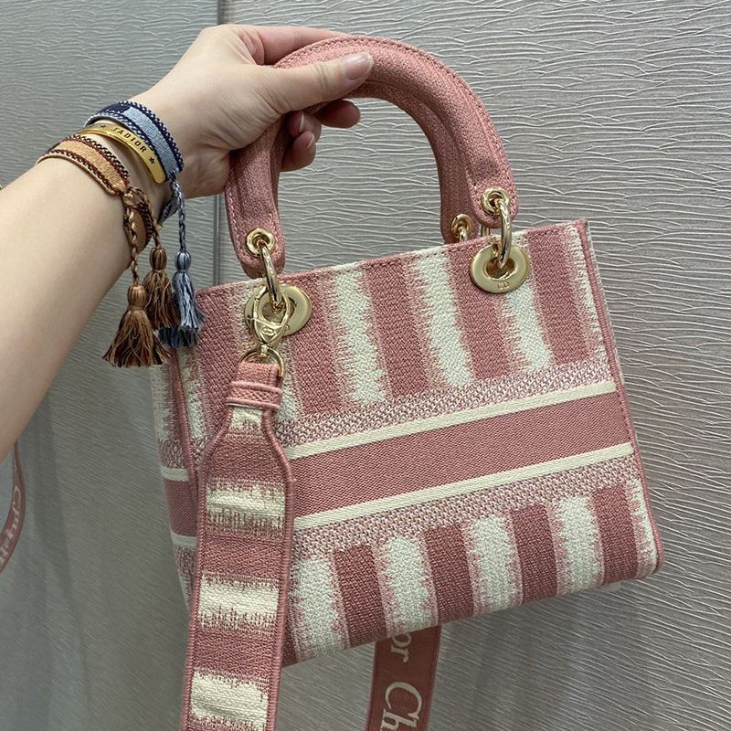 21SS★新作★ディオール★LADY D-LITE ミディアムバッグコピー★ピンク M0565ORFQ_M912 deh15309高い品質