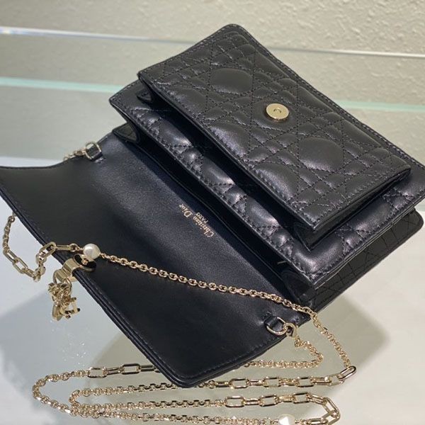 LADY ディオール チェーンポーチ コピー カナージュラムスキン dej74896N級品