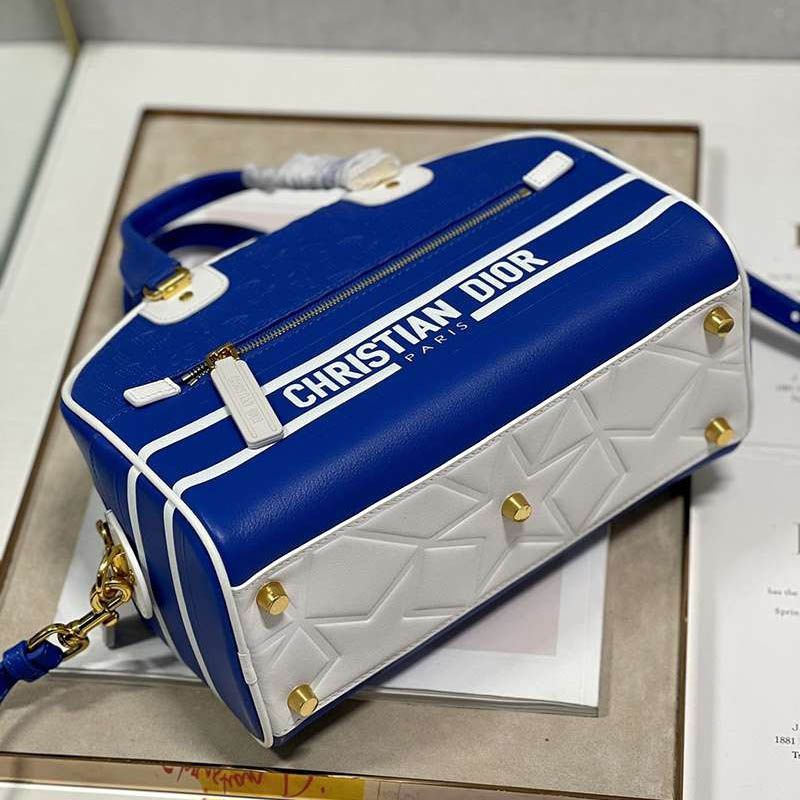 超希少！ディオール VIBE ミディアム コピー ボウリング バッグ キルティング deq91766N級品