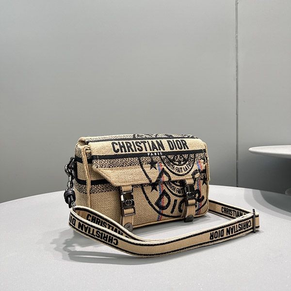 春もの新作ディオールキャンプ コピー スモールバッグ ディオール ユニオン ジュートキャンバス der62628通販