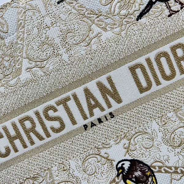 ディオール Large 刺繍入り トートバッグ コピー ブックトート deu27040人気
