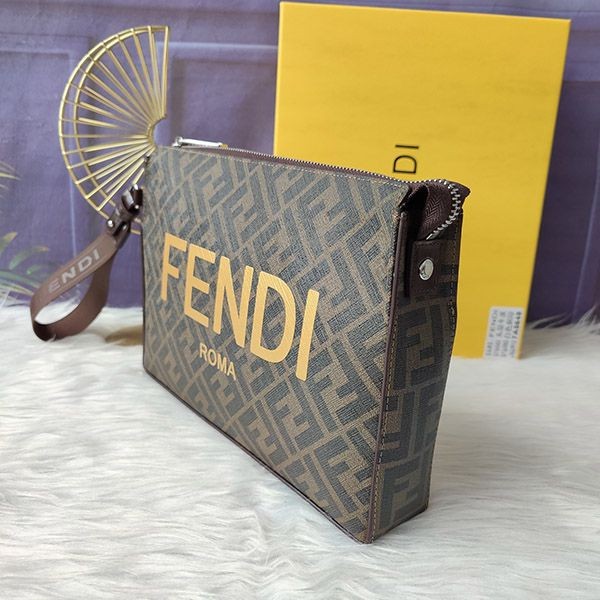 ☆超人気☆フェンディ☆FFファブリック スリム クラッチバッグ コピー 7VA564AJJ4F1HR8高い品質
