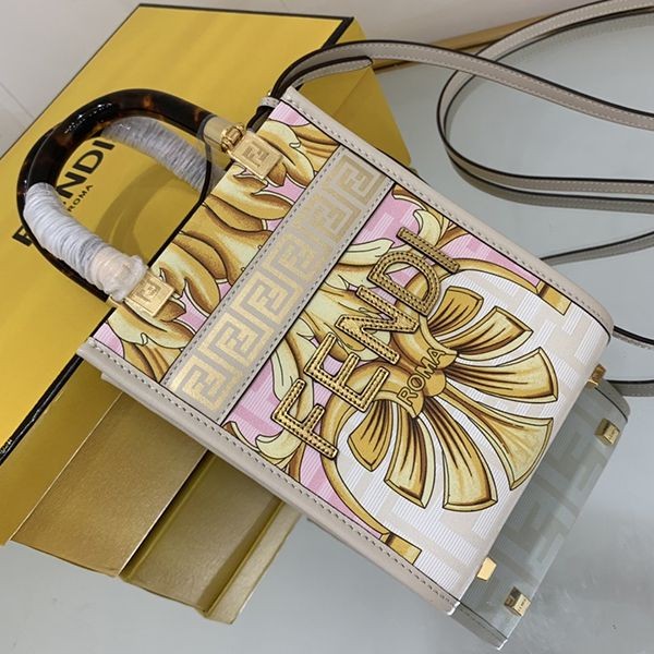 【フェンディ×ヴェルサーチェ コピー】Fendace◆Sunshine Mini ショッパーバッグ FD8051高い品質