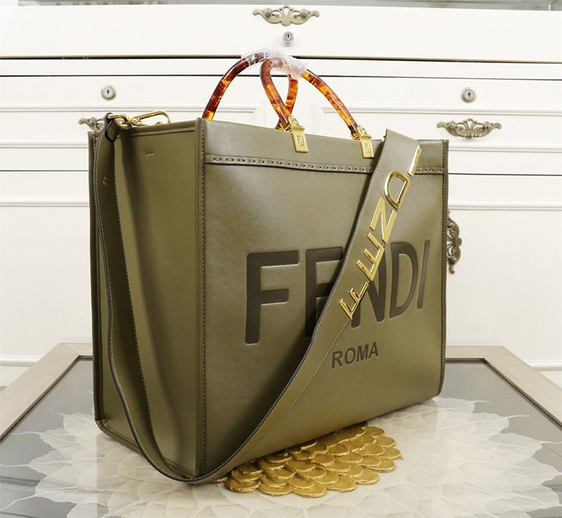 春もの新作フェンディ サンシャイン 偽物 レザーショッパーバッグ fem54463高い品質