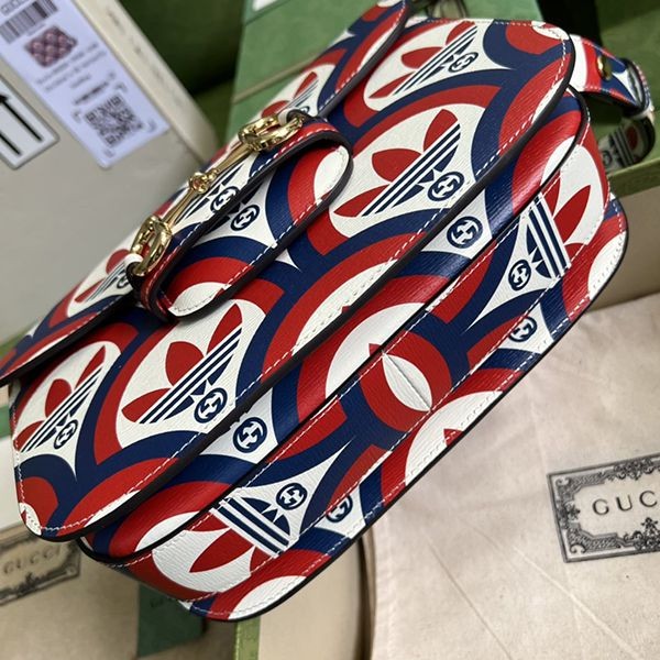 日本未入荷アディダス×グッチ コピー ホースビット1955 ショルダーバッグ 602204UVG0G4168通販