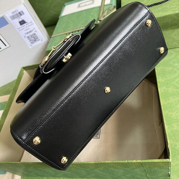即発送グッチ 激安コピー [ホースビット1955]グレーレザーハンドバッグ guf22760激安送料無料