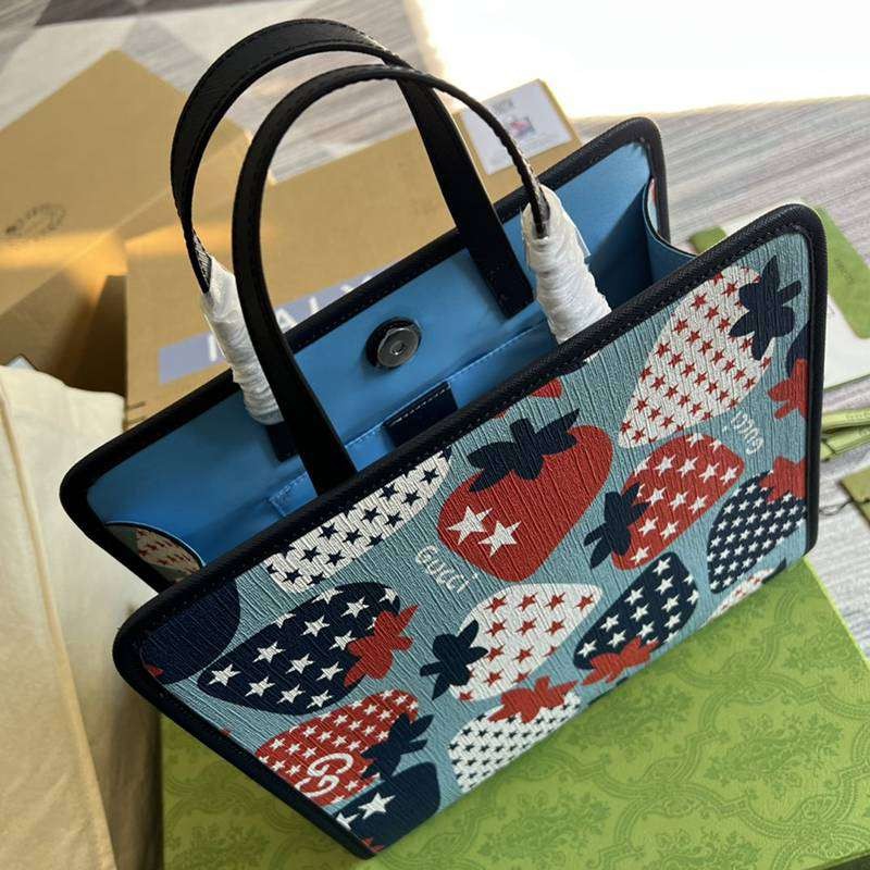 世界中で大人気♪グッチ ストロベリー スター トートバッグ 偽物 gug14729N級品