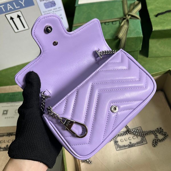 大人気！グッチ GGマーモント 偽物 スモール ショルダーバッグ gui03342N級品