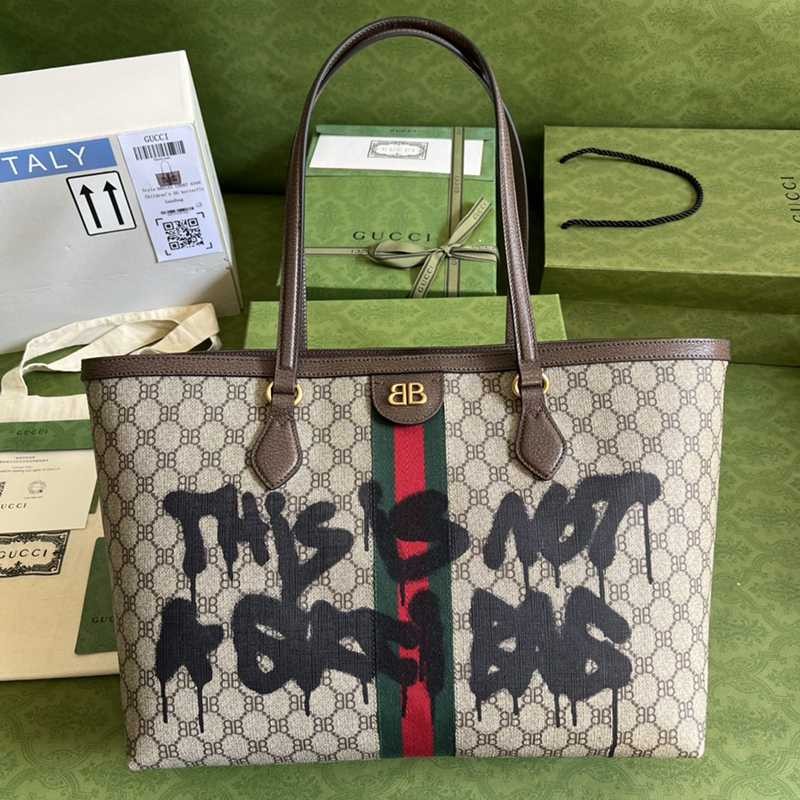 ☆バレンシアガ グッチ コピー☆ハッカー グラフィティ トートバッグ gum34313