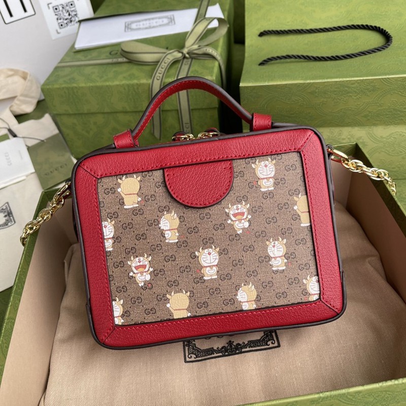 グッチ×ドラえもん★入手困難！牛丑 ミニショルダーバッグコピー655596 2TVAG 9795通販